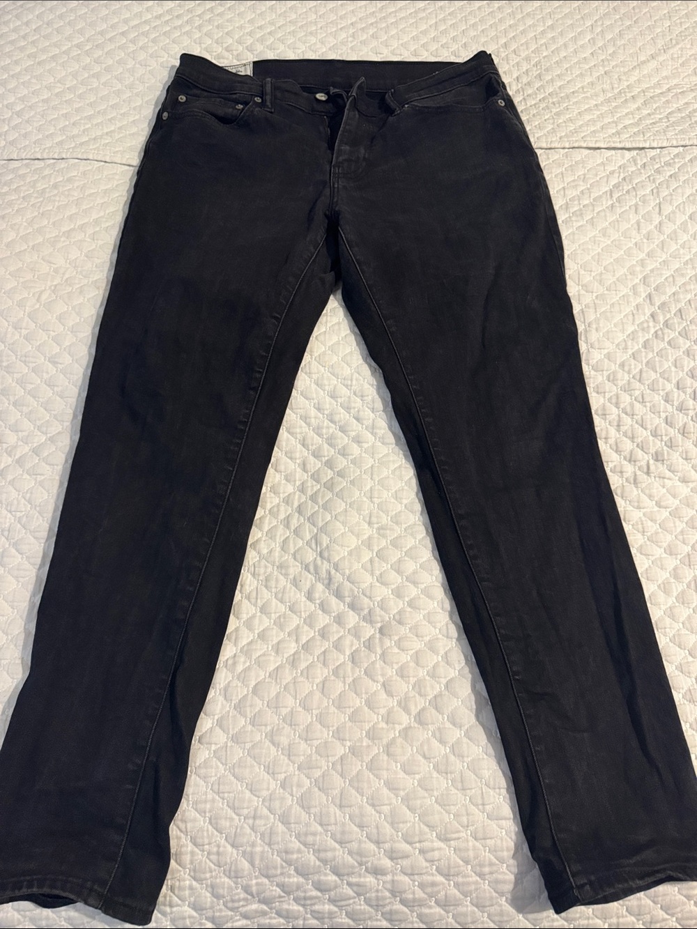 Abercrombie & Fitch Men's Black Straight Jeans